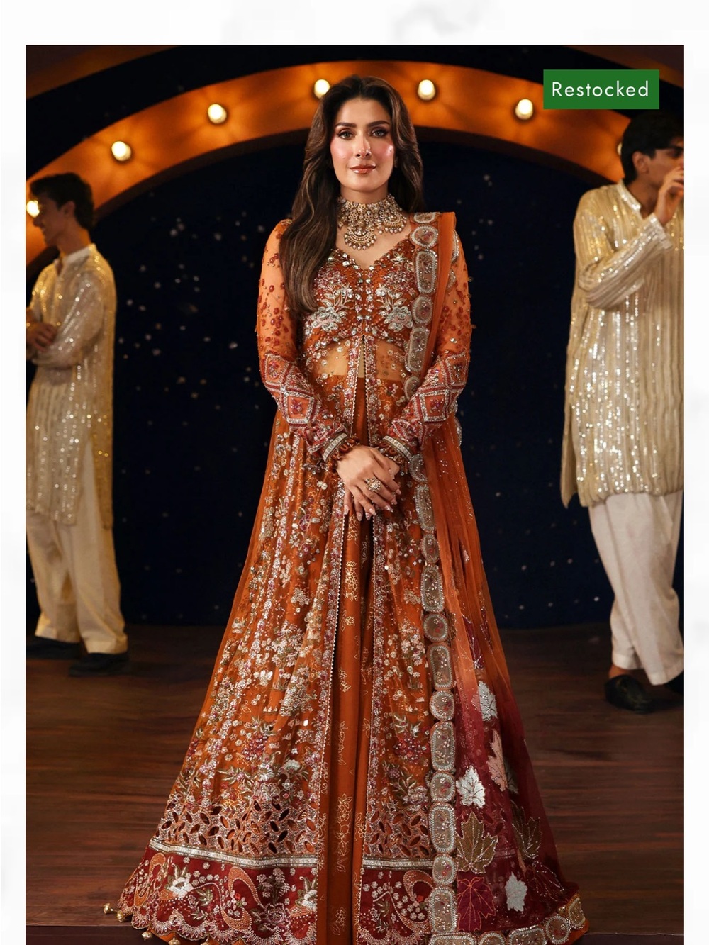 Elegant Embellished Orange Women's Formal Dress